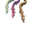 3D Printed Dragon in Eggs 12in Articulated Dragon Crystal Dragon Fidget Toy with Dragon Eggs Flexible Executive Desk Toys Home Office Decor view 2