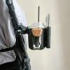 360 Degree Rotating Pushchair Water Cup Holder with Phone Holder Bottle Holders Bear Pattern Wheelchair Drinks Bracket view 3