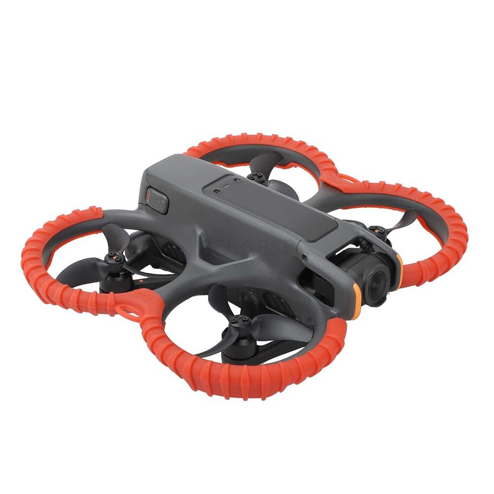 ABZEKH Drone Accessories for Sunnylife for DJI Avata 2 Protective Bumper Ring Propeller Guard Anti-Collision Protectors Prop Bumper for DJI Avata 2 Accessory(Red)