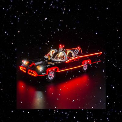 Brick Shine Light Kit for Batman: The Classic TV Series Batmobile 76328 (Model Set is not Included) (Classic)