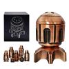 Roulette Dice Spinner for DND Dice Set, 7 Metallic Polyhedral D&D Dice with Gift Case for DND Game, RPG Role Playing Table Game Gifts (Copper) view 1