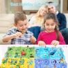 Nukids Puzzle Racer Kids Car Track Play Set, Toys for 3-6 Year Old Boys, Dinosaur Theme, 15PCS view 3