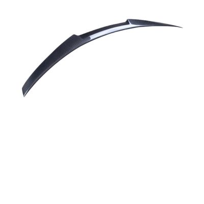 IKBDLNCUQ Rear Spoiler Fit for Infiniti Q60 Q60S Coupe M4 Carbon Fiber Pattern Pattern Rear Spoiler Trunk Wing 2013-2024 Sedan Spoiler