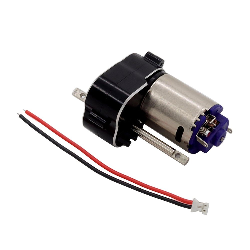 1/12 Scale RC Vehicle Gearbox Component for MN78 MN82 Crawler Models, Black