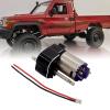 1/12 Scale RC Vehicle Gearbox Component for MN78 MN82 Crawler Models, Black view 2