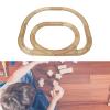 Wooden Train Track Railway Construction Set Track Expansion Building Kit Party Favors Railway Accessories for Preschool, Inner and Outer Ring view 4