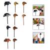 ToysCentral Basics Sound Plush Stick Horse for Riding Fun, Black A view 2