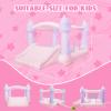 AKSPORT Inflatable Bounce House,White Castle Bounce House for Kids 3-6 Indoor & Outdoor Inflatable Bouncer House with Slide & Air Blower & Balloons for Kids Birthday Party,Wedding Party view 3