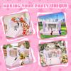 AKSPORT Inflatable Bounce House,White Castle Bounce House for Kids 3-6 Indoor & Outdoor Inflatable Bouncer House with Slide & Air Blower & Balloons for Kids Birthday Party,Wedding Party view 4