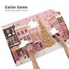MA6GE8DE Pinks Christmas Shop 1000 Piece Funny Jigsaw Puzzles,Creative Activity Hobbies for Adults,Unique and Beautiful Design,Vibrant Colors Wooden Puzzle,Enjoy The Puzzle Solving Process view 4