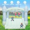 AKSPORT Inflatable Bounce House,White Castle Bounce House for Kids 3-6 Indoor & Outdoor Inflatable Bouncer House with Slide & Air Blower & Balloons for Kids Birthday Party,Wedding Party view 2