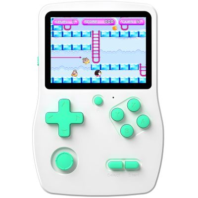32 Bit Handheld Games for Kids Preloaded 139 Video Games, Portable Video Gaming Player with 3.0" IPS Screen and Rechargeable Battery, Mini Travel Games Electronic Gifts Toys for Boys Girls, White