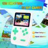 32 Bit Handheld Games for Kids Preloaded 139 Video Games, Portable Video Gaming Player with 3.0" IPS Screen and Rechargeable Battery, Mini Travel Games Electronic Gifts Toys for Boys Girls, White view 2