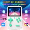 32 Bit Handheld Games for Kids Preloaded 139 Video Games, Portable Video Gaming Player with 3.0" IPS Screen and Rechargeable Battery, Mini Travel Games Electronic Gifts Toys for Boys Girls, White view 3