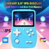 32 Bit Handheld Games for Kids Preloaded 139 Video Games, Portable Video Gaming Player with 3.0" IPS Screen and Rechargeable Battery, Mini Travel Games Electronic Gifts Toys for Boys Girls, Blue view 3