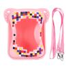 GOTOTOP Protective Silicone Cover Case with Lanyard, Eye Catching Electronic Pets Travel Storage Bag for BITZEE Interactive Toy Digital Pet (Pink) view 1