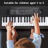 37 Key Piano Keyboard, Kids Beginner Electronic Piano with Microphone, Music Toy for 3-5 Year Old Boys Girls, USB Powered, Portable and Lightweight view 3