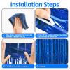 24Pcs Cartoon Hedgeho Birthday Party Decorations, Red Blue Yellow 3.3x8.2ft Tinsel Foil Fringe Curtains Banner and Balloons for Anime Theme Birthday Decorations Boys and Girls Party Supplies view 4