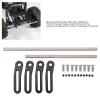 Adjustable Metal Front Bumper, with Strong Cushioning and Wear Aluminum Alloy Front Bumper for 1/10 RC Car (Black) view 2