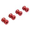 Alomejor 4Pcs RC Wheel Hex Spacers Stable Lightweight Easy Installation Improve Stability for 12mm RC Vehicles (Red) view 1