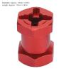 Alomejor 4Pcs RC Wheel Hex Spacers Stable Lightweight Easy Installation Improve Stability for 12mm RC Vehicles (Red) view 4