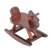Miniature Wooden Horse, 1:12 Scale Doll House Rocking Horse Doll House Wooden Rocking Simulation Cockhorse for Accessory (Brown) view 1