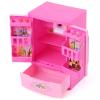 SPYMINNPOO Mini Refrigerator Toy, Bright Vivid Colors ABS Plastic Light Turns On, Toy for Kids, Children Role Play view 1