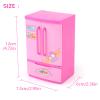 SPYMINNPOO Mini Refrigerator Toy, Bright Vivid Colors ABS Plastic Light Turns On, Toy for Kids, Children Role Play view 3