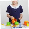 PHENOFICE 2sets Miniature Forklift and Platform Cart Dollhouse Construction Tool Models for Layouts Realistic Moving Tool Toys view 4
