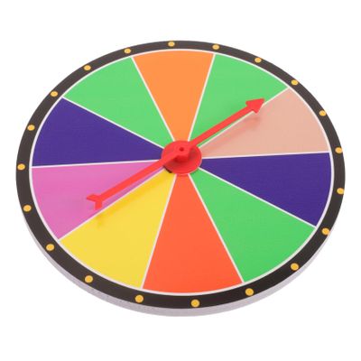 KICHOUSE Party Prize Wheel Game DIY Spinning Raffle Wheel for Celebrations Trade Shows and Classroom Activities Design Multi-Purpose Fun Prop