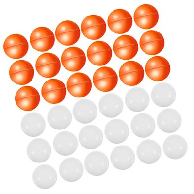 GETAJGHSD 50pcs Openable Plastic Lottery Balls for Party Games Raffle Balls Orange White for Raffle Drawings Arts Crafts and Carnival Events
