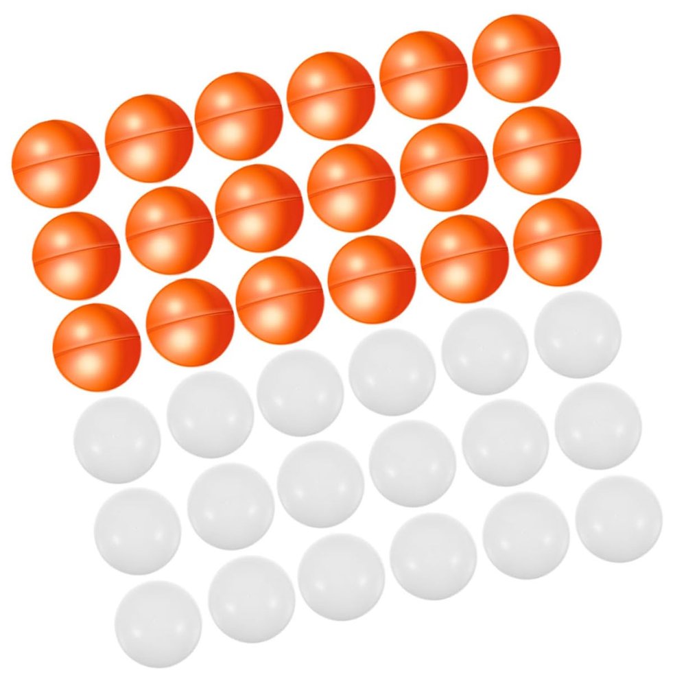 GETAJGHSD 50pcs Openable Plastic Lottery Balls for Party Games Raffle Balls Orange White for Raffle Drawings Arts Crafts and Carnival Events