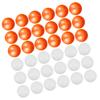 GETAJGHSD 50pcs Openable Plastic Lottery Balls for Party Games Raffle Balls Orange White for Raffle Drawings Arts Crafts and Carnival Events view 1