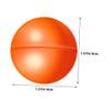 GETAJGHSD 50pcs Openable Plastic Lottery Balls for Party Games Raffle Balls Orange White for Raffle Drawings Arts Crafts and Carnival Events view 2