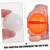 GETAJGHSD 50pcs Openable Plastic Lottery Balls for Party Games Raffle Balls Orange White for Raffle Drawings Arts Crafts and Carnival Events view 4