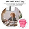 CATIEBYE Portable Handle Small Beach Bag for Boys and Girls Mesh Beach Toy Bag High Capacity view 3