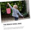 CATIEBYE Portable Handle Small Beach Bag for Boys and Girls Mesh Beach Toy Bag High Capacity view 4