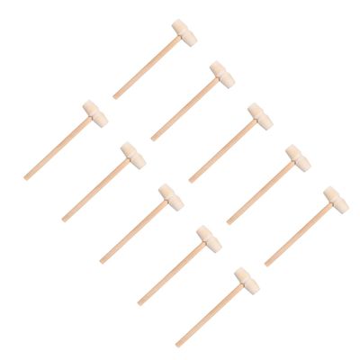 PRETYZOOM 25pcs Mini Mallet Set Solid Wood Mini Hammers for Crab and Cake Lightweight Wooden Beat Hammers for Crafts and Cooking