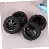 CIYODO 4pcs Off-Road Vehicle Toy Wheels DIY Plastic Wheel Parts for Handmade Car Models Compatible with Hpi Redcat Accessories for Crafting view 2