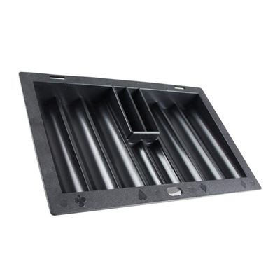 GARVALON Poker Chip Tray for Organized Storage Plastic Poker Chip Holder for Game Tables and Tournaments Compact Design for Easy Use and Transport