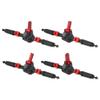 4Pcs Aluminum Rear Upper Link Riser Anti-Squat Mount Compatible with 1/10 RC Crawler II AR44 Chassis DIY 90046 Upgrade(RED) view 2