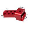 4Pcs Aluminum Rear Upper Link Riser Anti-Squat Mount Compatible with 1/10 RC Crawler II AR44 Chassis DIY 90046 Upgrade(RED) view 4