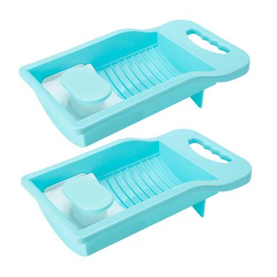 HOMOCONO 2pcs Washboard for Laundry Compact Hand Washing for Underwear Socks Durable Rubbing Surface for Enhanced Cleaning for Personal