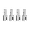 4 Pack Metal Differential Cups Upgrade Parts Compatible with 144001 144002 144010 124007 124016 124017 124018 124019 RC Vehicles(Silver) view 1