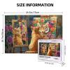 1000 Piece Jigsaw Puzzles for Adults Funny Cat Tiger Painting Rose Art Gift view 4