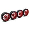 1/28 27mm Drift Tire Tyre Metal Wheel Rim for Wltoys 284131 K969 K979 K989 P929 Kyosho Mini-Z 1:28 RC Car Upgrades Parts(Silver) view 4