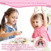 KTZCTPCA Princess Dress Up Game Set, Art Craft Kits for Kids, Princess Fantasy Diamond Art Kits, Paper Fantasy Makeup Activity Art Craft Kits, DIY Paper Art Craft Makeup Sticker Books (B) view 3