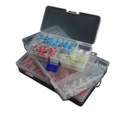 POWTAXBJGD Solder Seal Wire Connectors Boxed 3:1 Heat Shrink Insulated Electrical Wire Waterproof Butt Splice Terminals Connector Kit(150pcs with Boxed,5 Boxes)