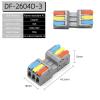 POWTAXBJGD Docking Quick Wire Connector Compact Electrical Wiring Connectors Push-in Butt Conductor Terminal Block(DF2604D-3,20pcs) view 2