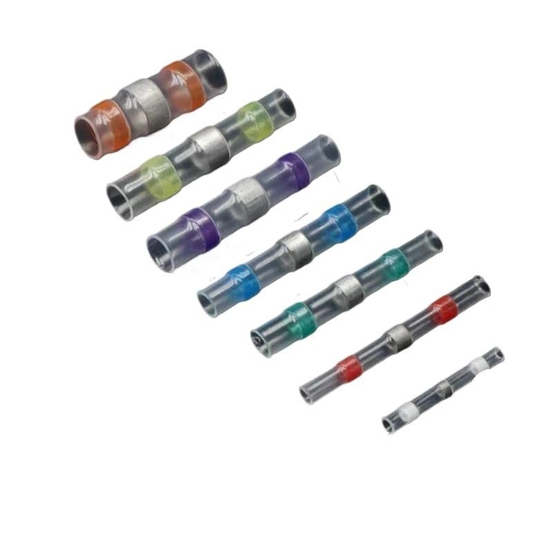 POWTAXBJGD Solder Seal Wire Connectors 3:1 Heat Shrink Insulated Electrical Wires Terminals Butt Splice Waterproof 10/20/30//50/100pcs(5,100Pcs)